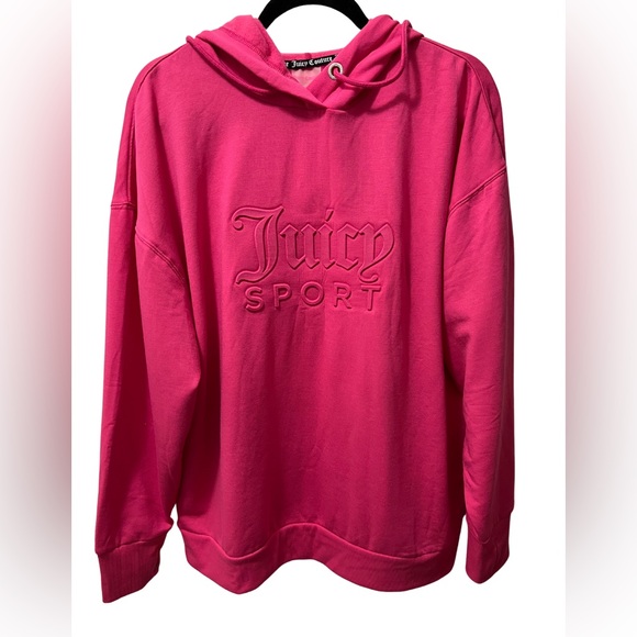 NWOT JUICY COUTURE SPORT pink hoodie size Large - Picture 2 of 4